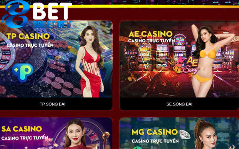 Kho game hot casino 88bet có gì để chơi?